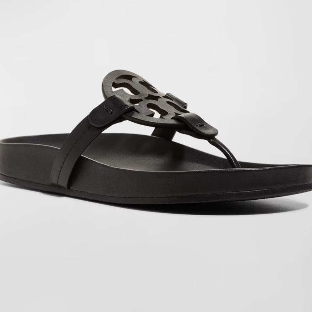 Tory Burch Vintage Y2K Miller Cloud Leather Thong Sandals Women's Size 6 $225